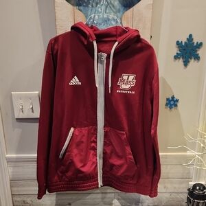 Adidas Red Basketball Hoodie